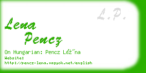 lena pencz business card